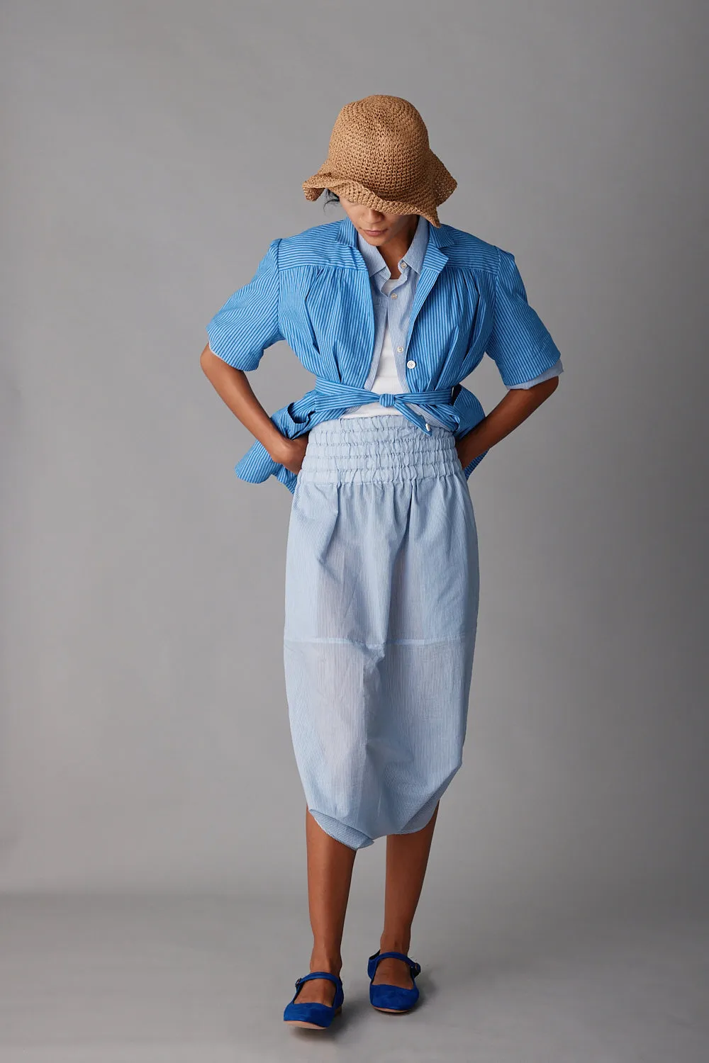 TULIP PANT | BLUE PINSTRIPE sold by Caron Callahan product image thumbnail 2