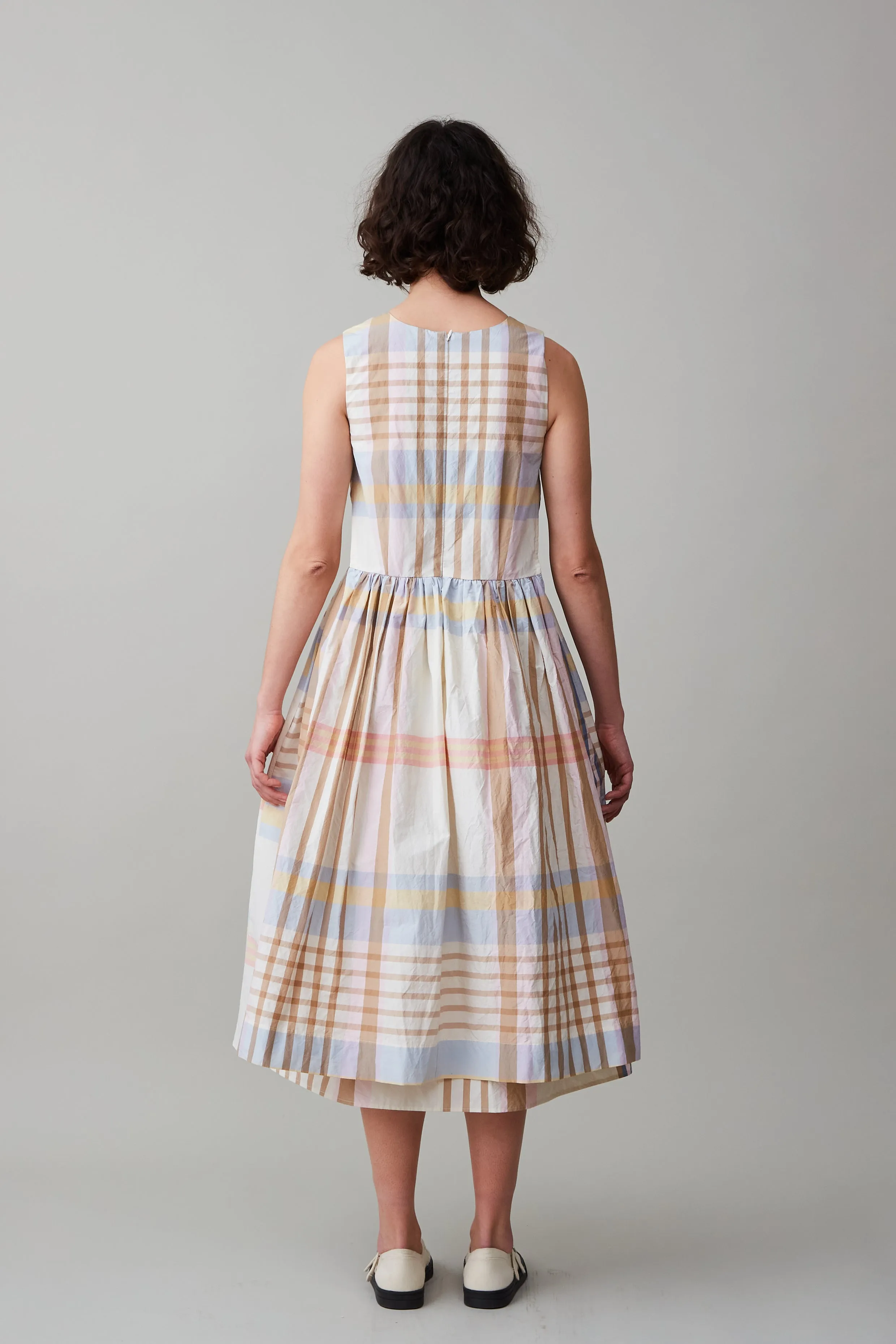 SYLVIA DRESS | LARGE SCALE PLAID sold by Caron Callahan product image thumbnail 3
