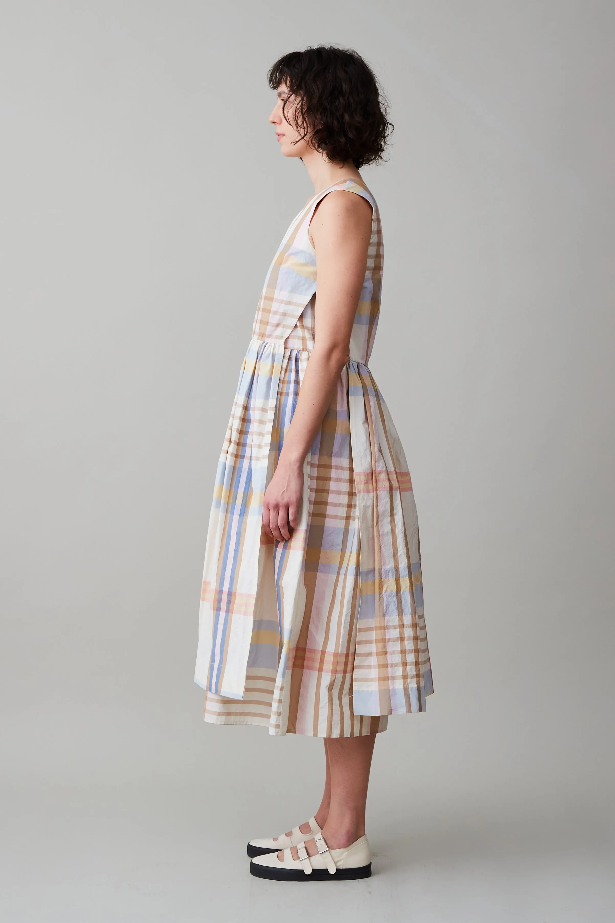 SYLVIA DRESS | LARGE SCALE PLAID sold by Caron Callahan product image thumbnail 2