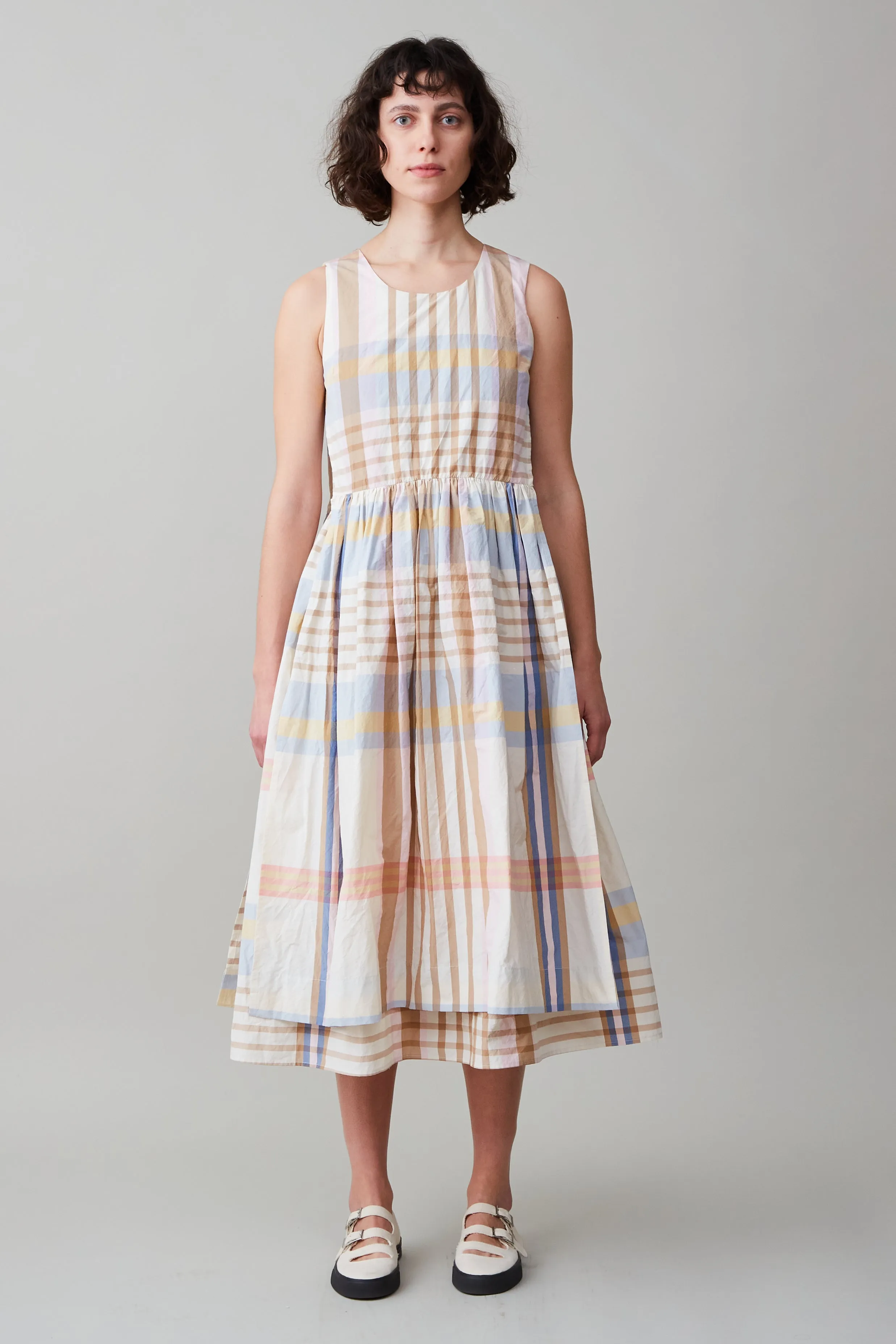 SYLVIA DRESS | LARGE SCALE PLAID sold by Caron Callahan
