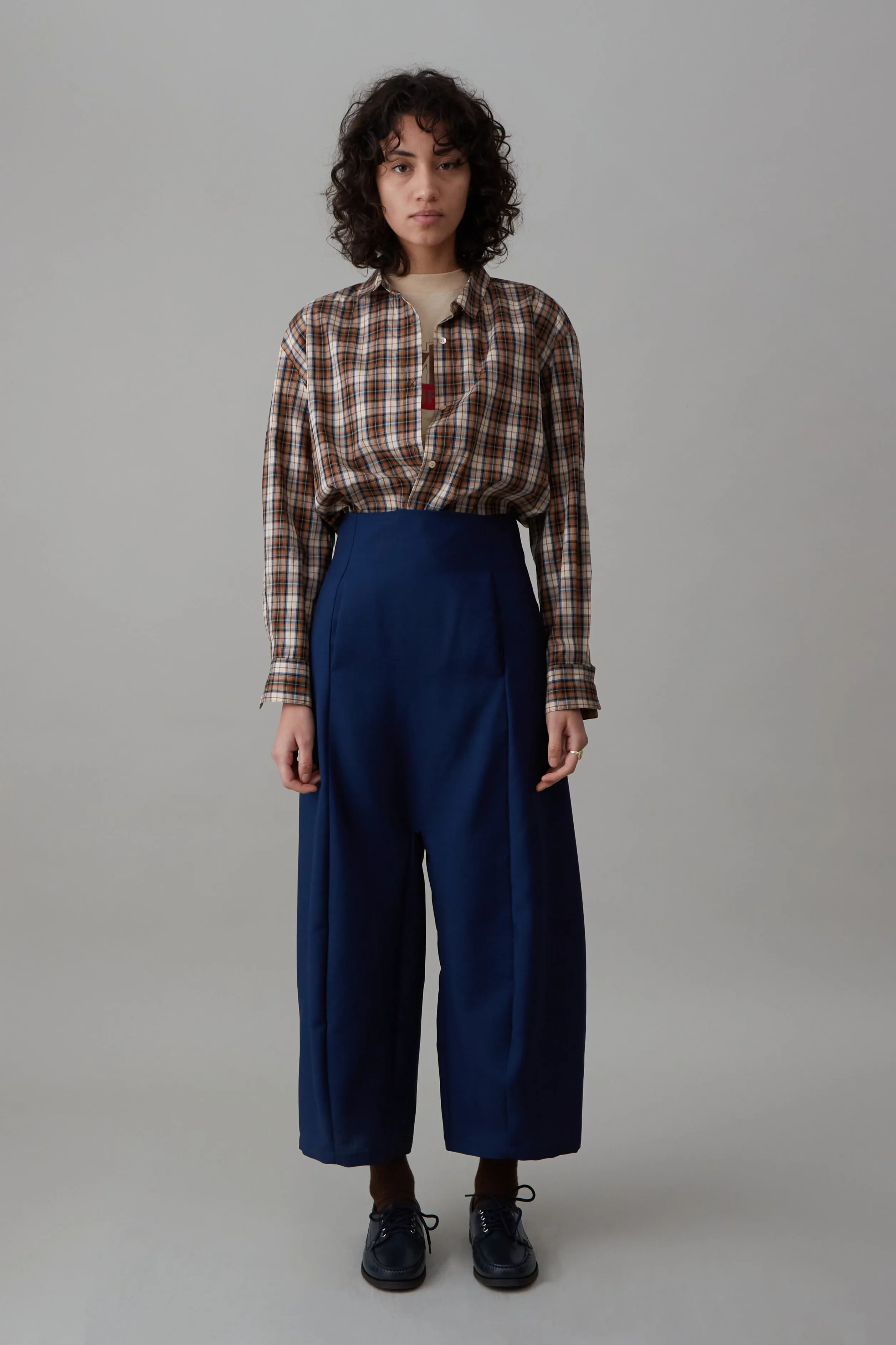 MORGAN PANT | MARINE TROPICAL WOOL sold by Caron Callahan