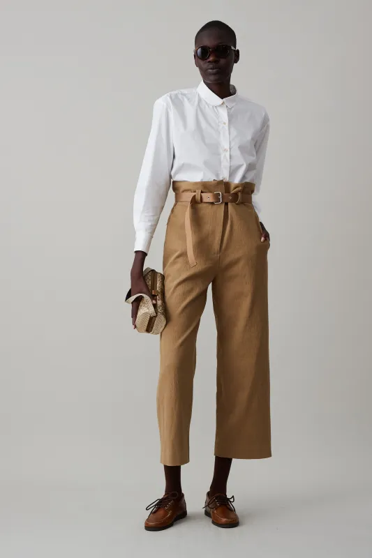 DENVER PANT | TOAST SLUB COTTON WOOL made by Caron Callahan