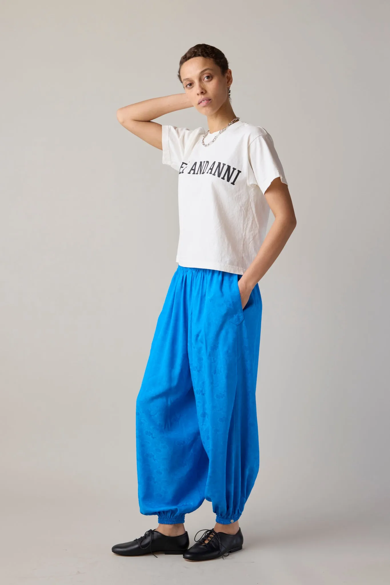 CARY PANT | TEAL JACQUARD sold by Caron Callahan product image thumbnail 4