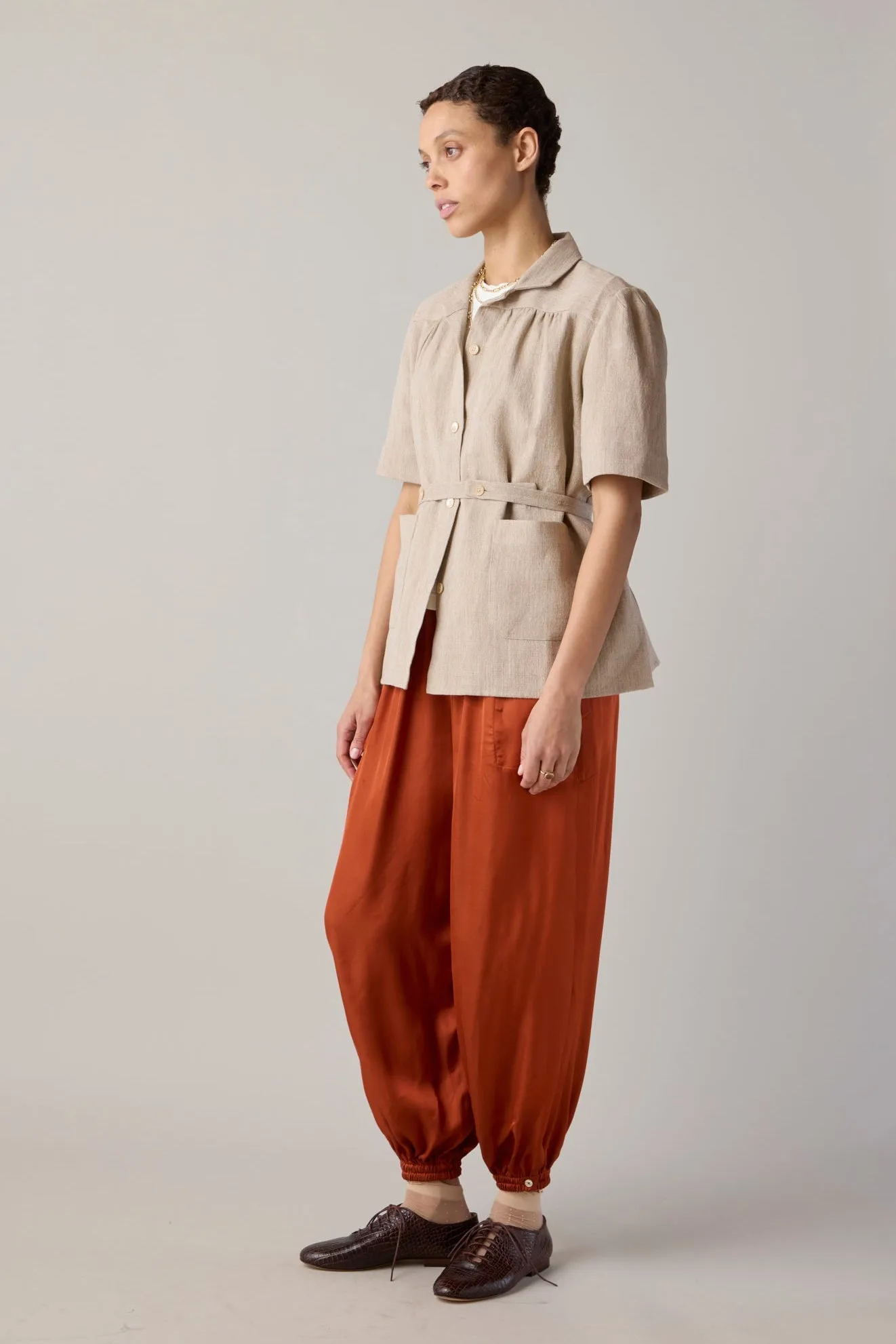 MOLLY TOP | NATURAL LINEN sold by Caron Callahan product image thumbnail 4