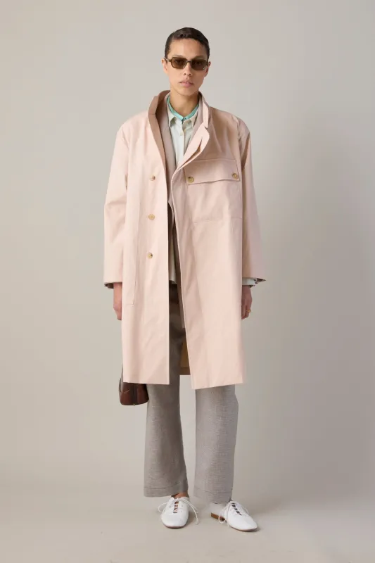 LAUREN COAT | BLUSH COTTON COATING made by Caron Callahan