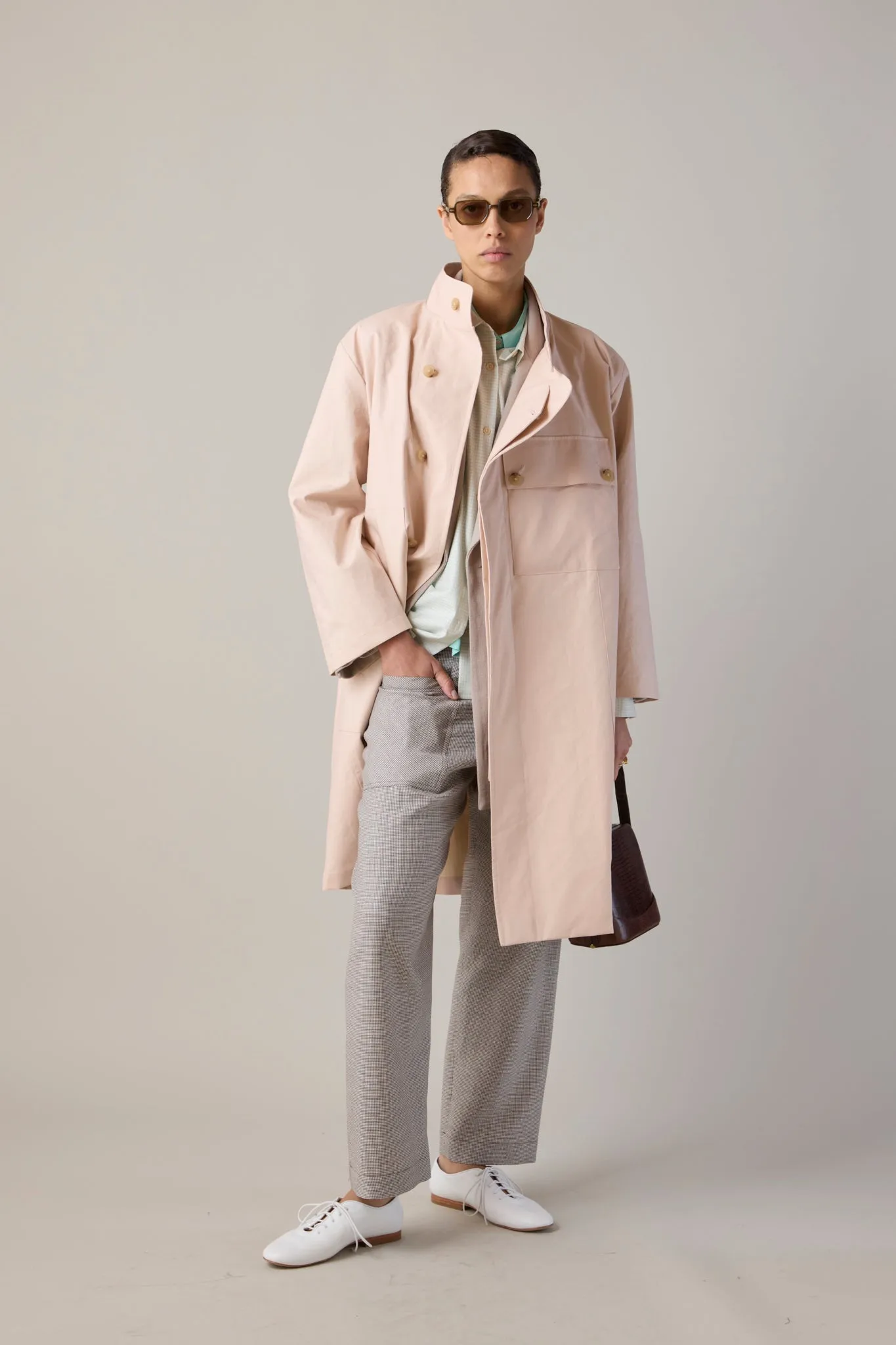 LAUREN COAT | BLUSH COTTON COATING sold by Caron Callahan product image thumbnail 2