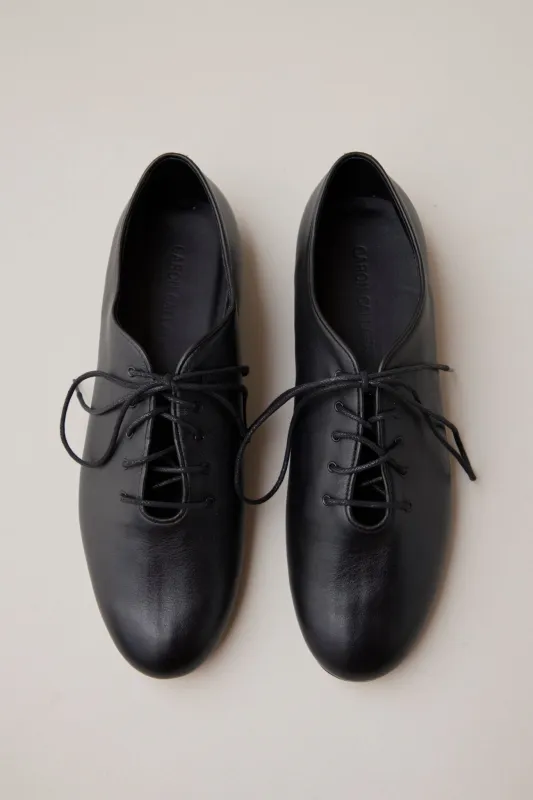 CLAUDETTE FLAT | BLACK NAPPA made by Caron Callahan