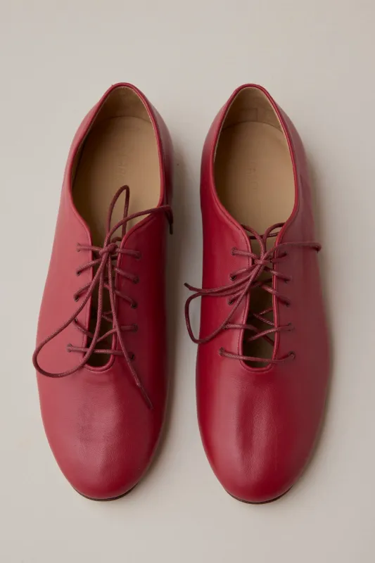 CLAUDETTE FLAT | SCARLET NAPPA made by Caron Callahan