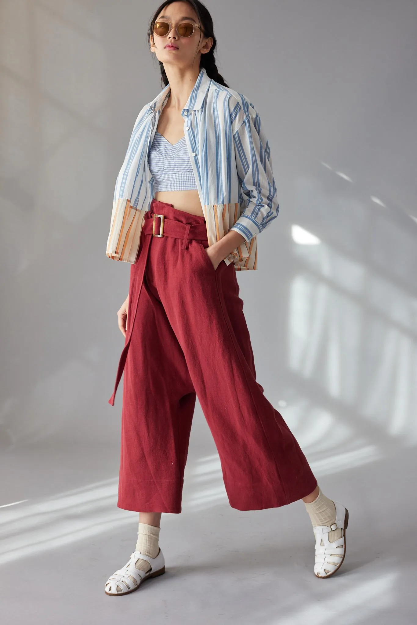 VIVIAN BRALETTE | BLUE GINGHAM VOILE sold by Caron Callahan product image thumbnail 2