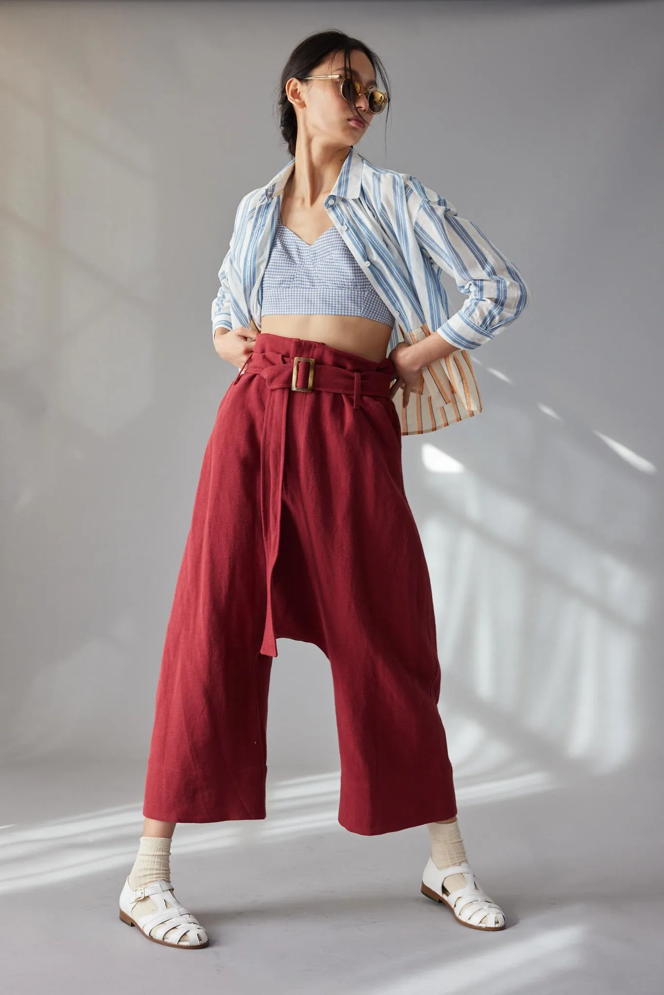 VIVIAN BRALETTE | BLUE GINGHAM VOILE sold by Caron Callahan product image thumbnail 4