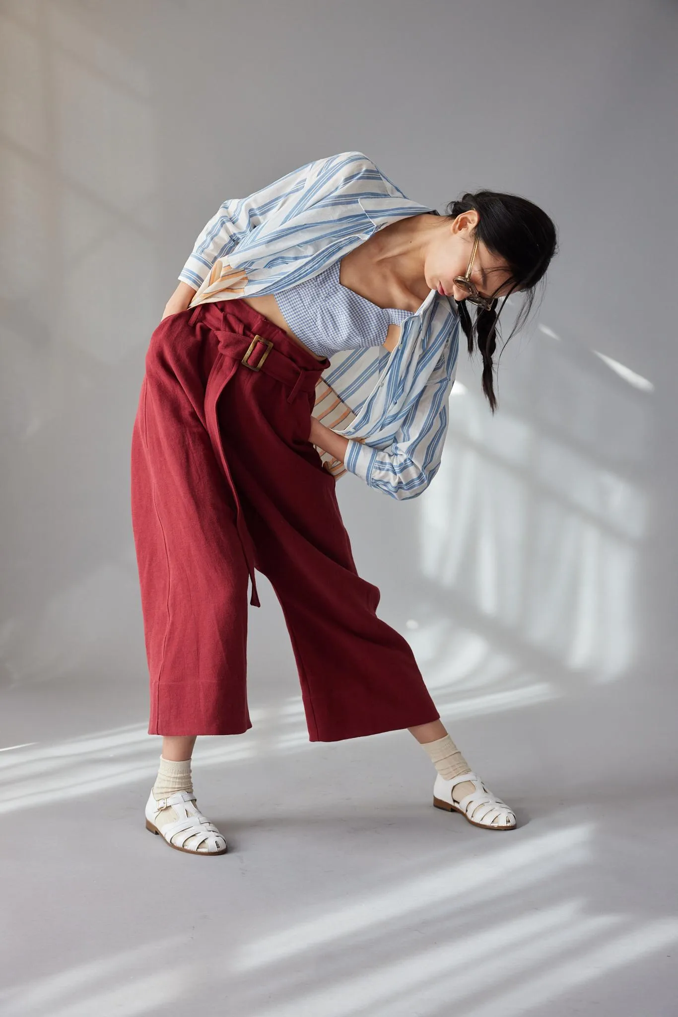 VIVIAN BRALETTE | BLUE GINGHAM VOILE sold by Caron Callahan product image thumbnail 5