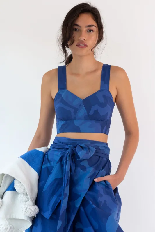 VIVIAN BRALETTE | BLUE CAMO made by Caron Callahan