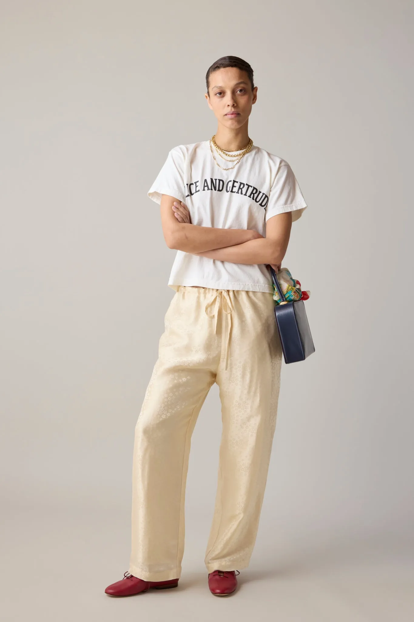 JOSIE PANT | BUTTER CHERRY BLOSSOM sold by Caron Callahan