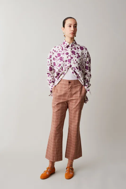 BELLA PANT | AUBURN PENCIL PLAID made by Caron Callahan