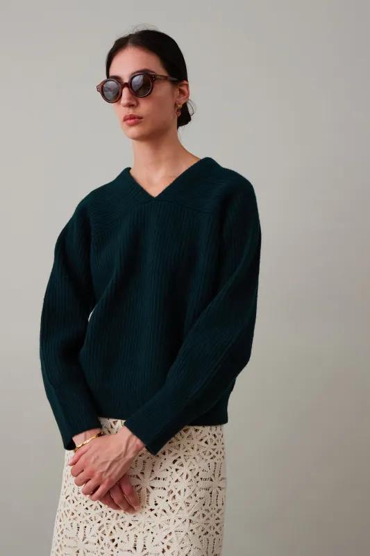 ERIN SWEATER | FOREST WOOL made by Caron Callahan