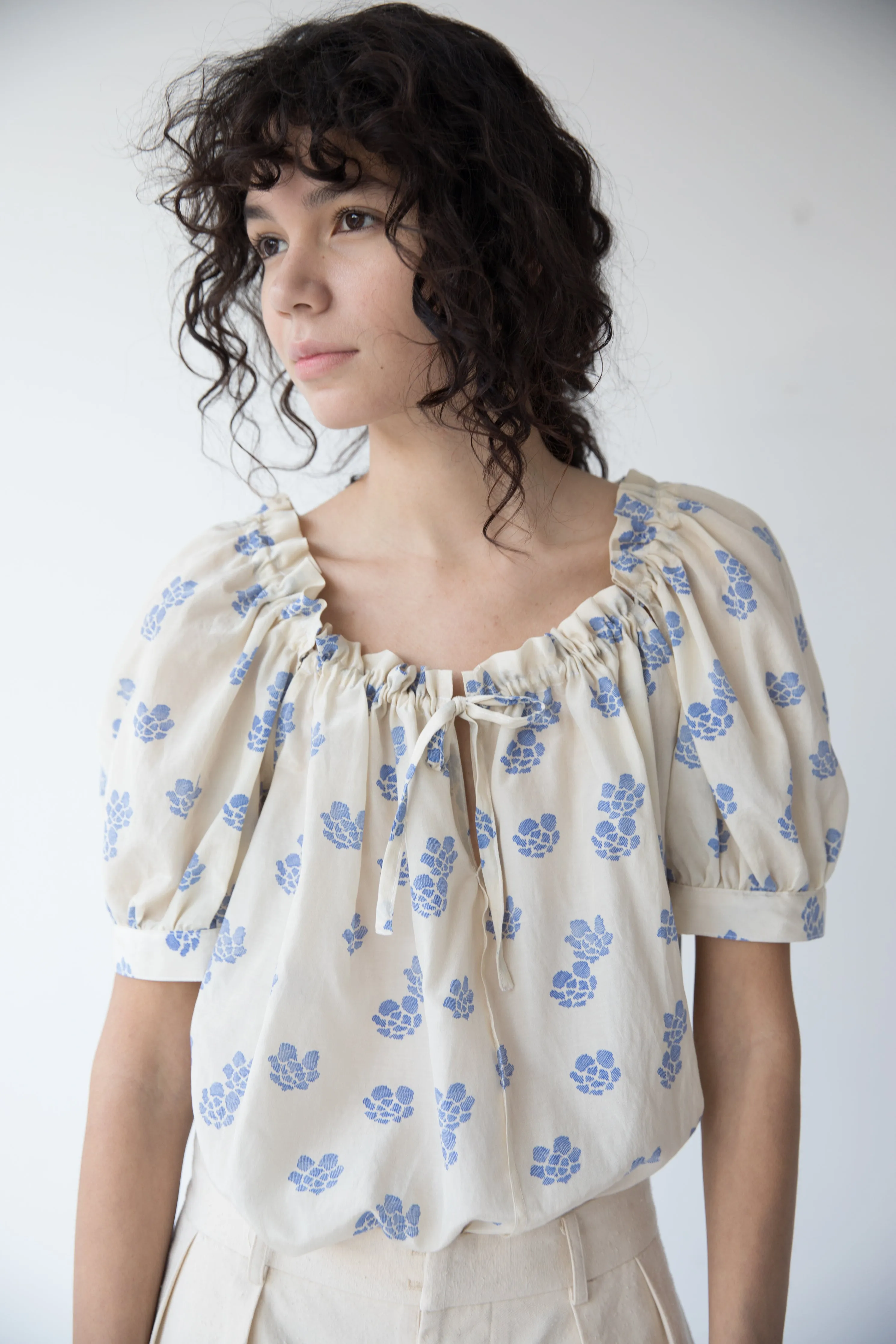 ELAINA TOP | SHIBORI SILK COTTON sold by Caron Callahan