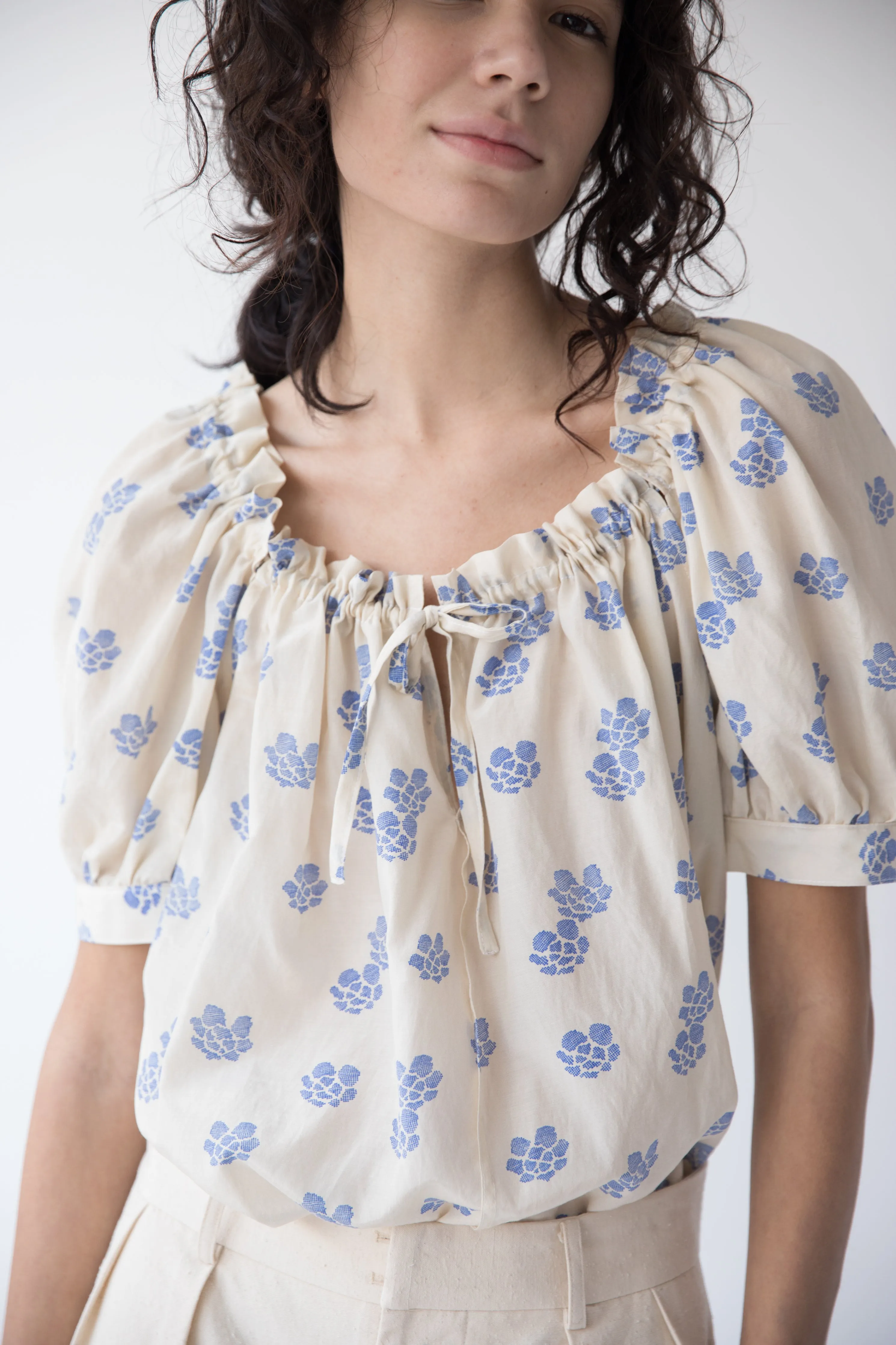 ELAINA TOP | SHIBORI SILK COTTON sold by Caron Callahan product image thumbnail 2