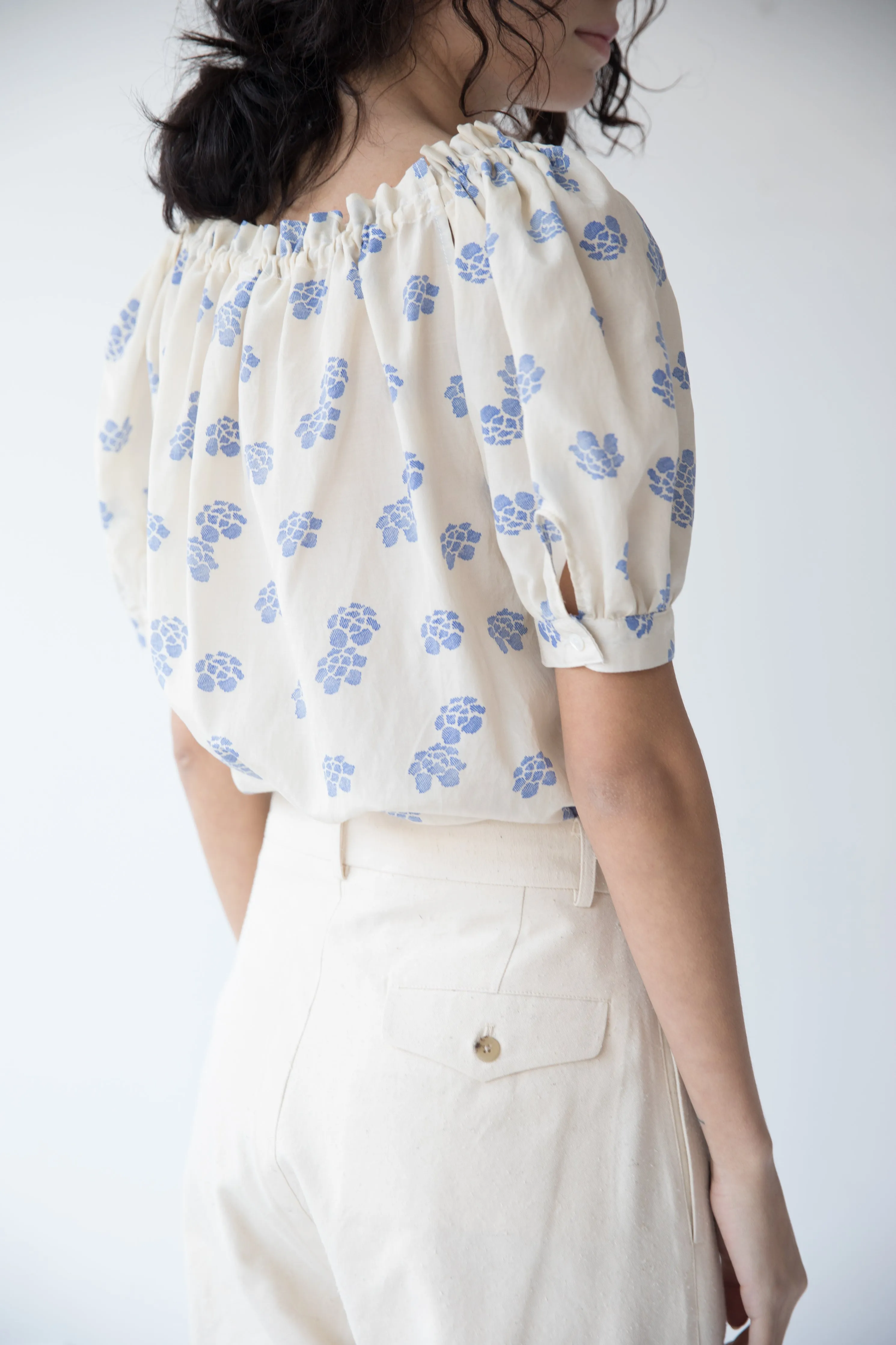 ELAINA TOP | SHIBORI SILK COTTON sold by Caron Callahan product image thumbnail 4