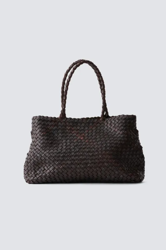 Vintage Mesh Tote Dark Brown made by Dragon Diffusion