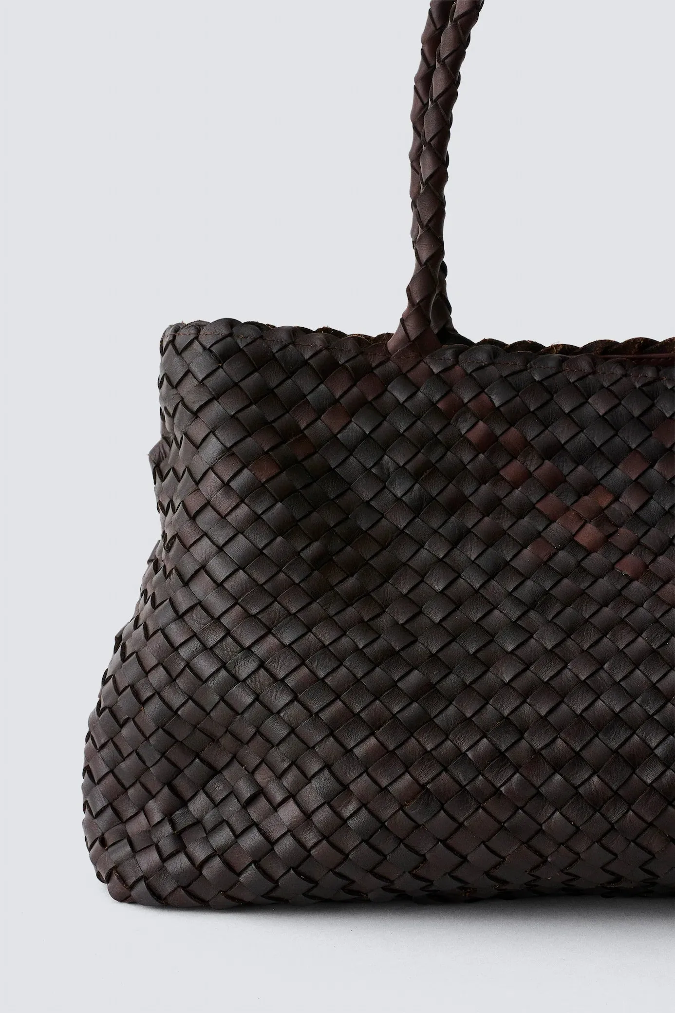 Vintage Mesh Tote Dark Brown sold by Dragon Diffusion product image thumbnail 4
