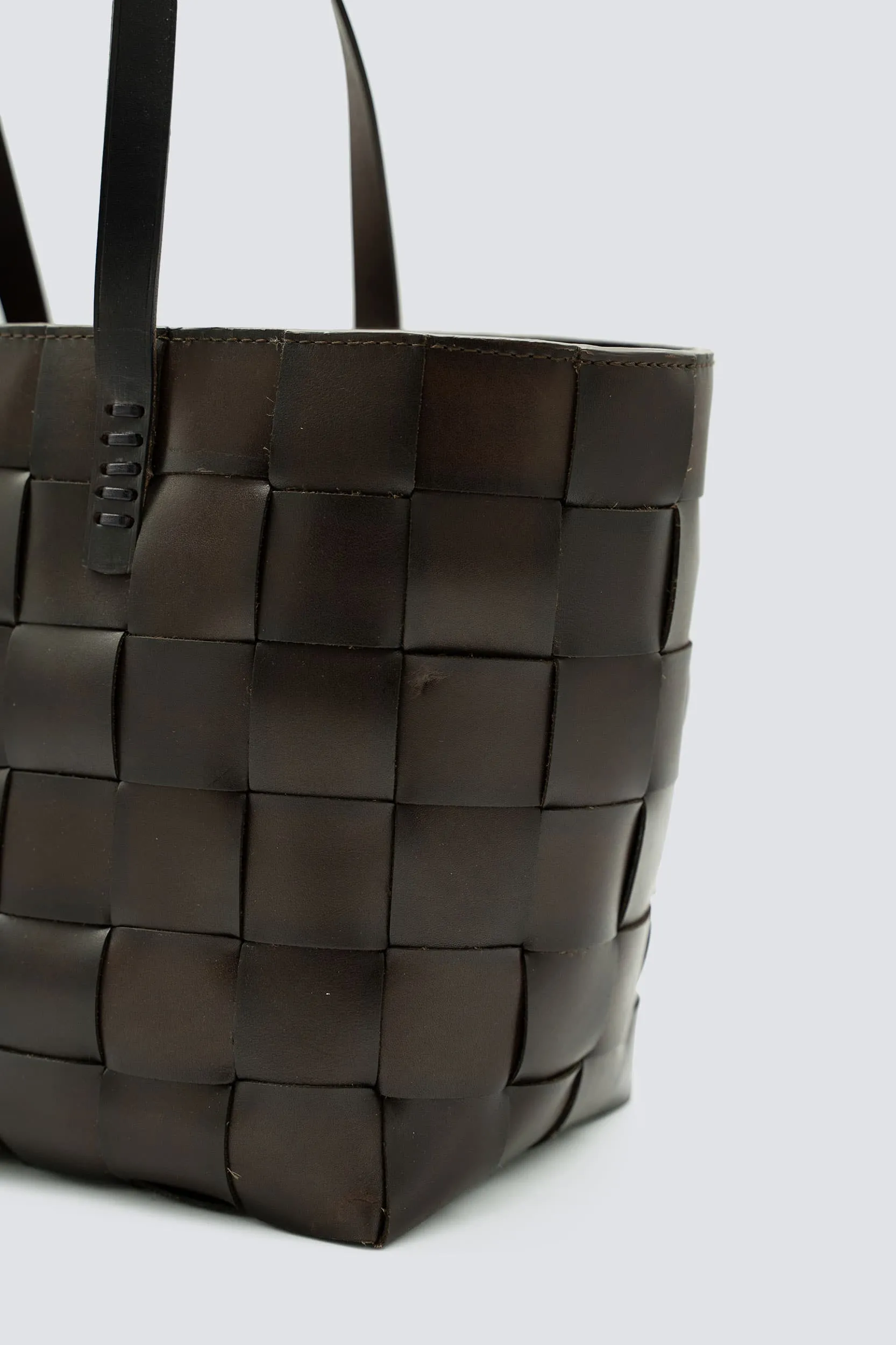 Japan Tote Dark Brown w/ flat handles sold by Dragon Diffusion product image thumbnail 3