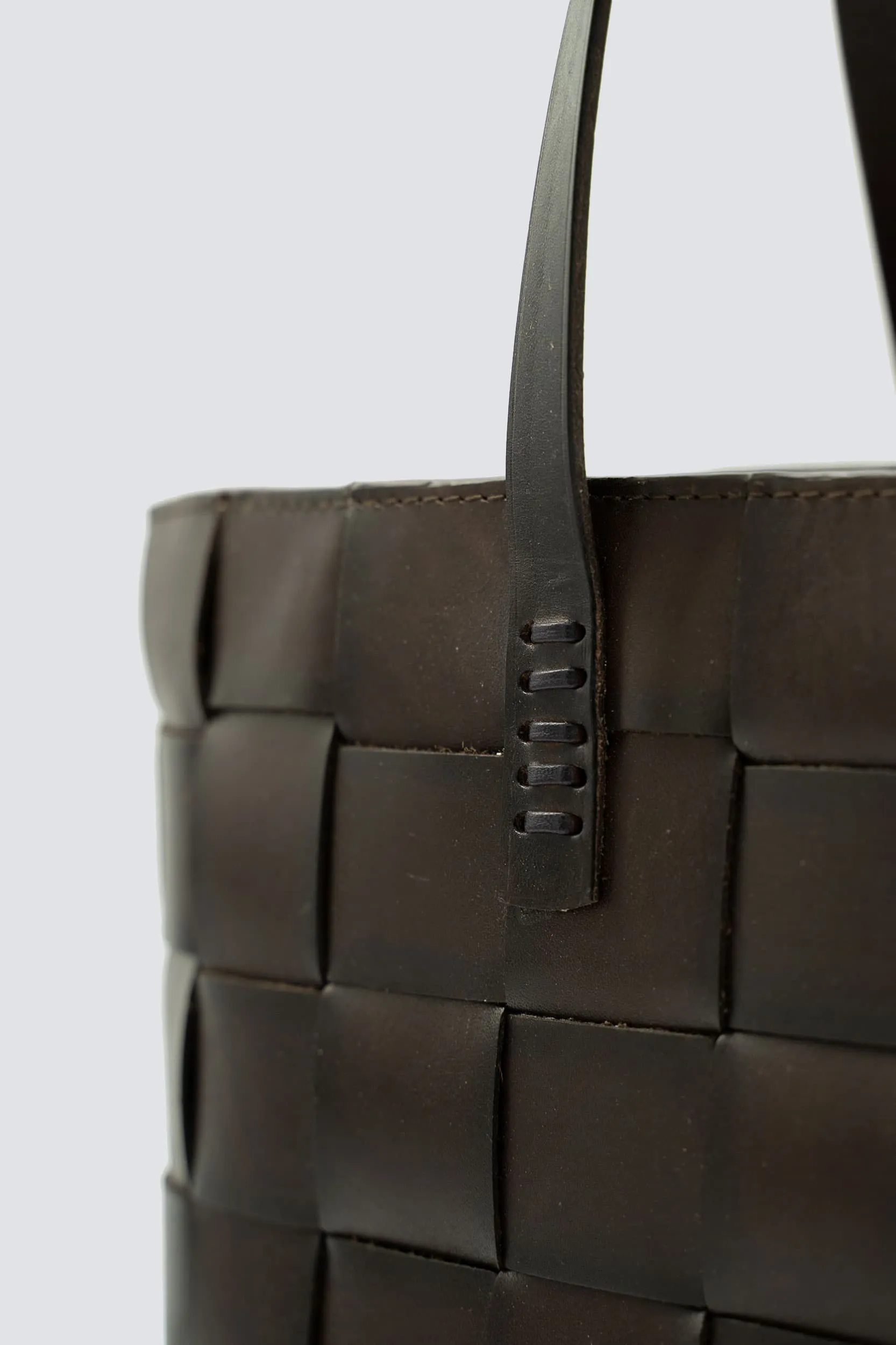 Japan Tote Dark Brown w/ flat handles sold by Dragon Diffusion product image thumbnail 4