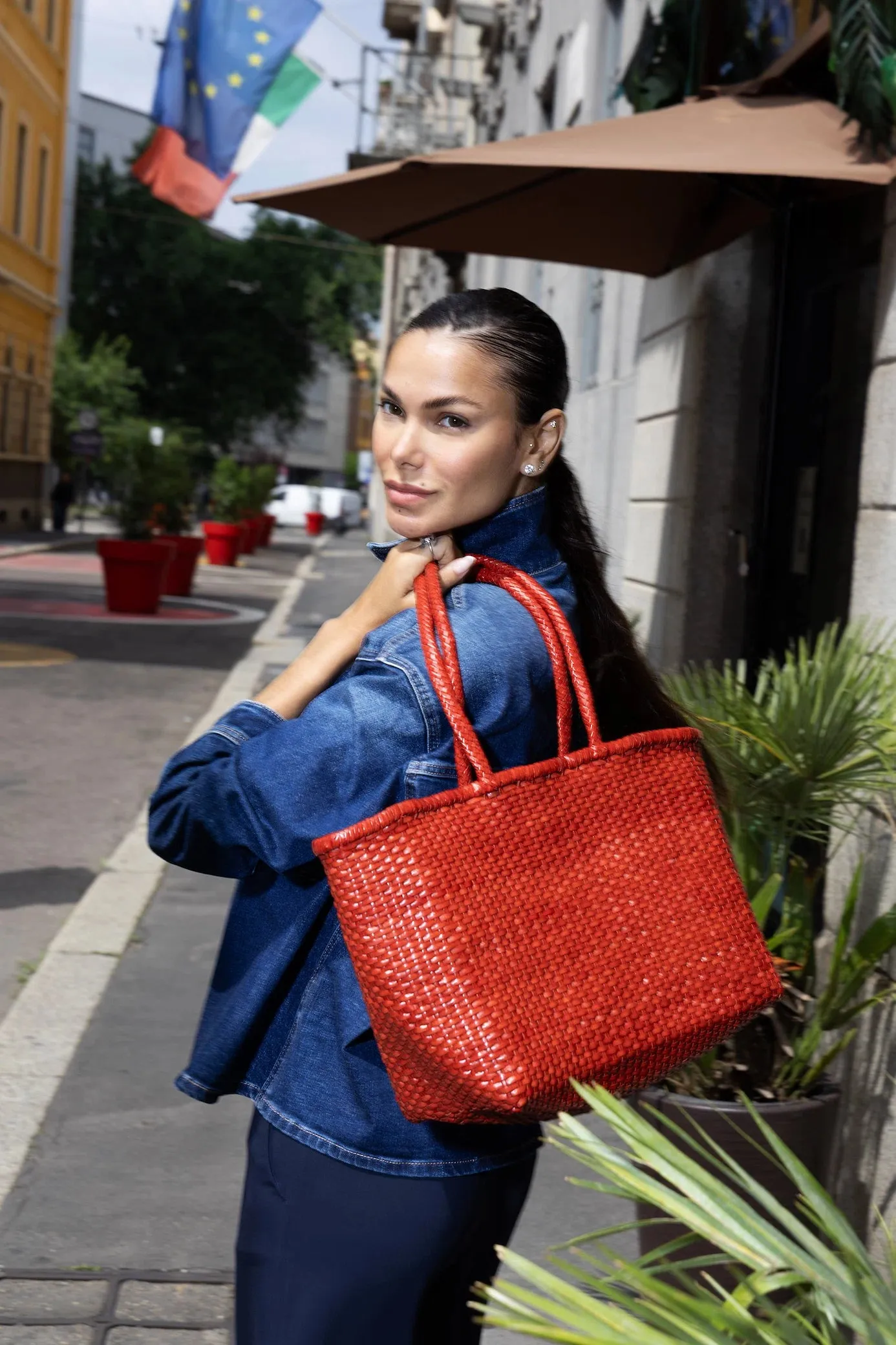 B Weave Big Poppy Red sold by Dragon Diffusion product image thumbnail 2