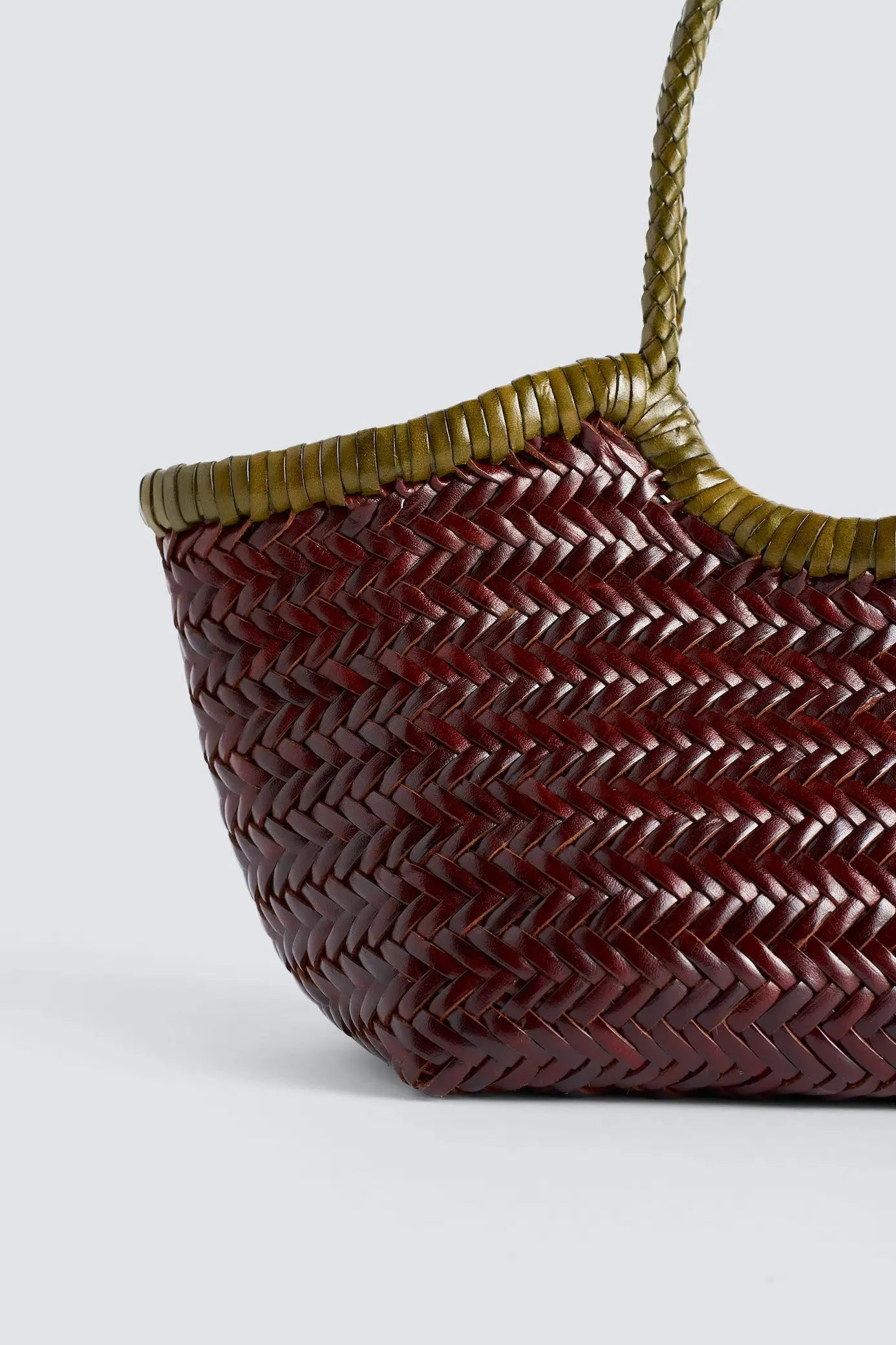 Nantucket Small Bi-Colour Bordo / Khaki sold by Dragon Diffusion product image thumbnail 4