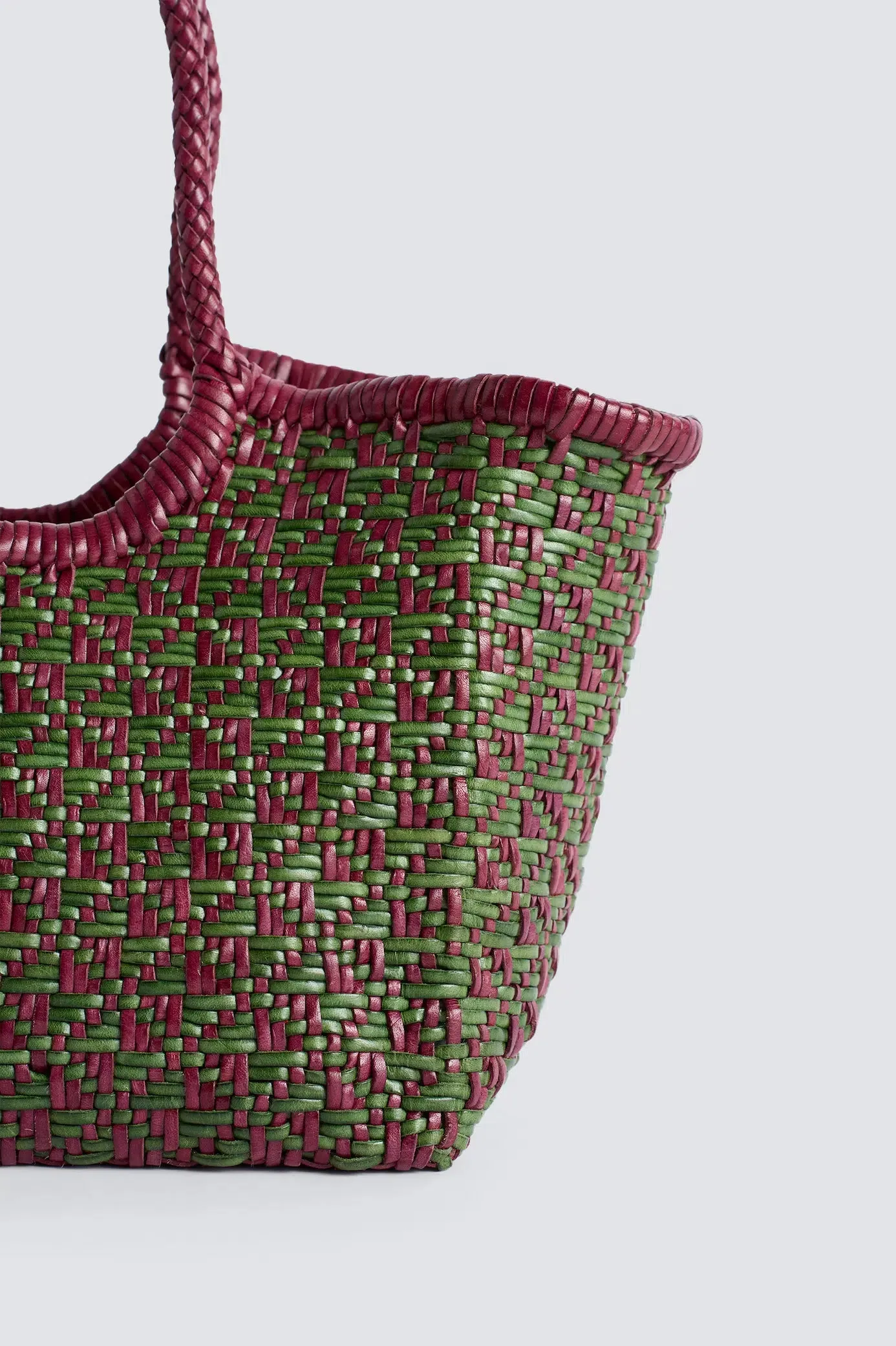Maori Nantucket Small Leaf Green / Plum sold by Dragon Diffusion product image thumbnail 3