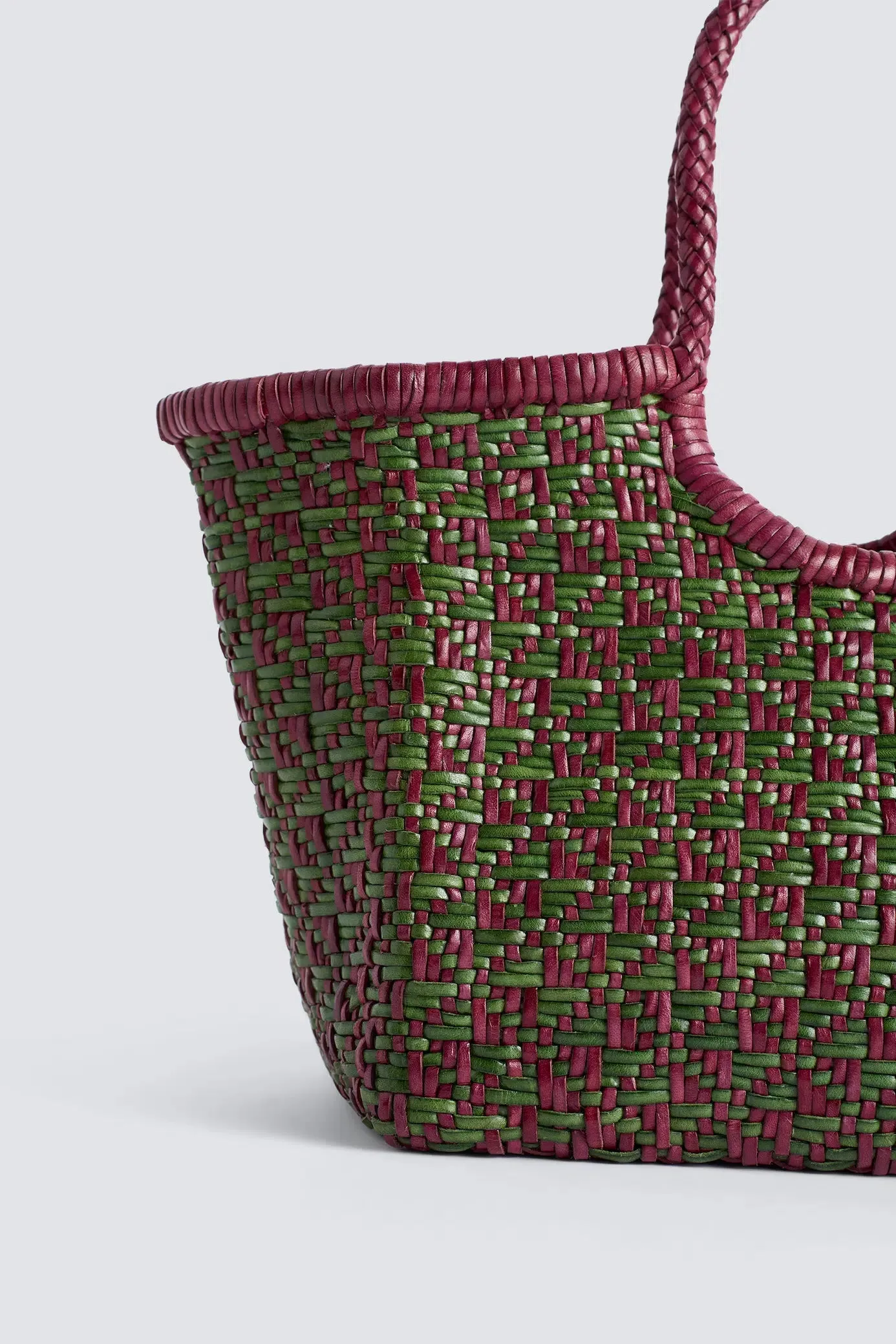 Maori Nantucket Small Leaf Green / Plum sold by Dragon Diffusion product image thumbnail 4