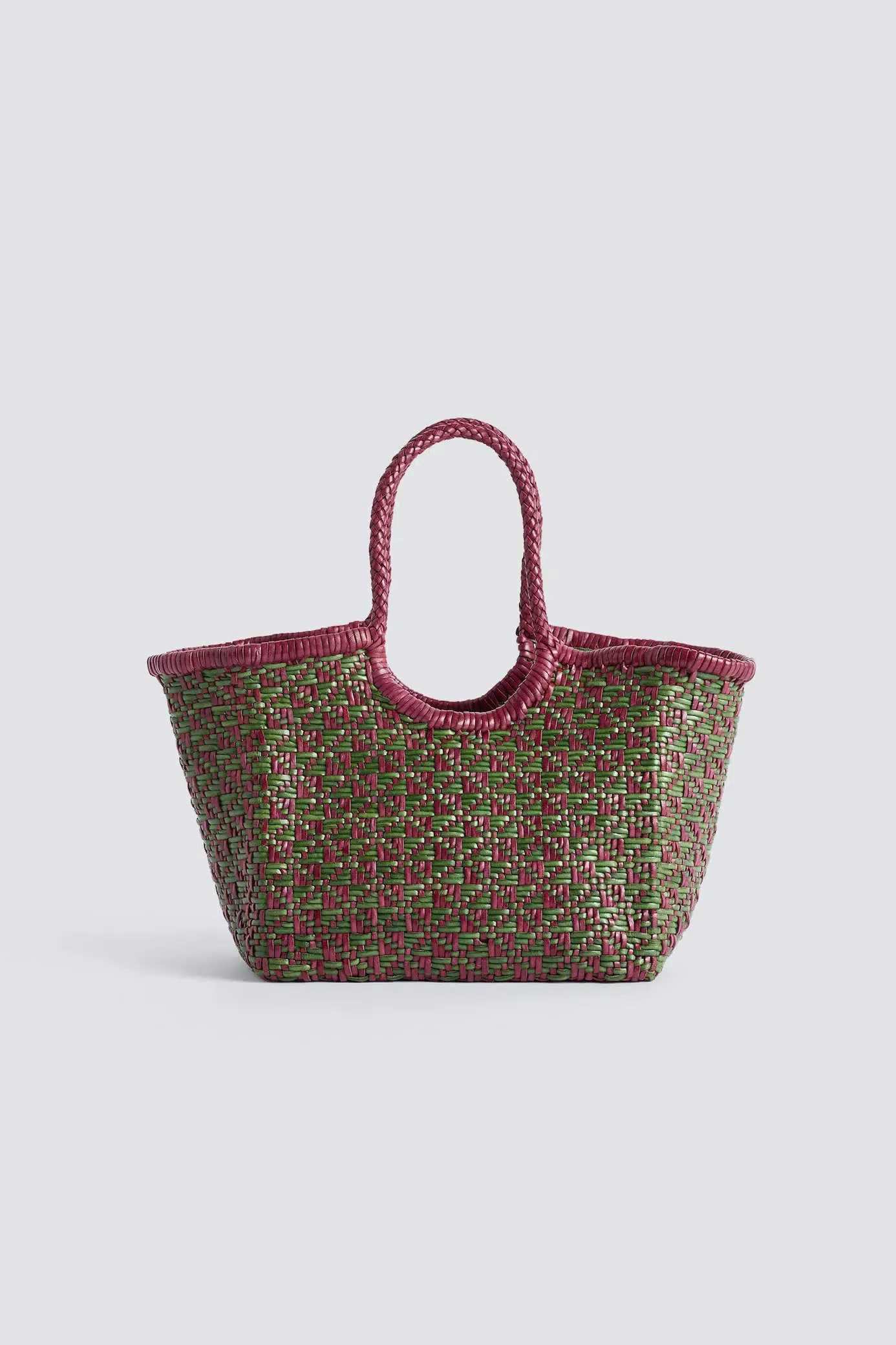 Maori Nantucket Small Leaf Green / Plum sold by Dragon Diffusion