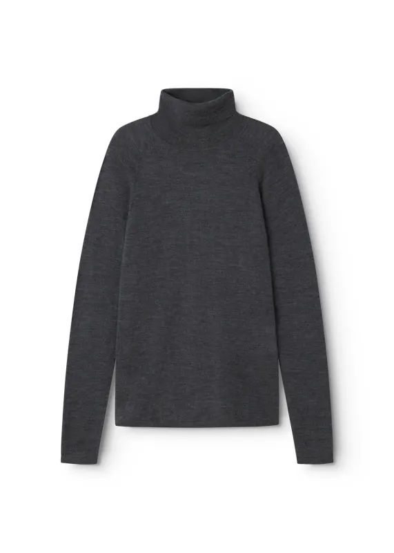 Trisha W, Blouse - Dark Gray Melange made by MarMar