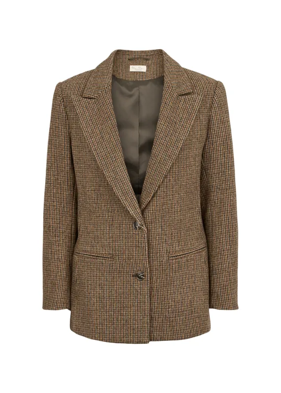 Java W, Wool Jacket - Earthy Check made by MarMar