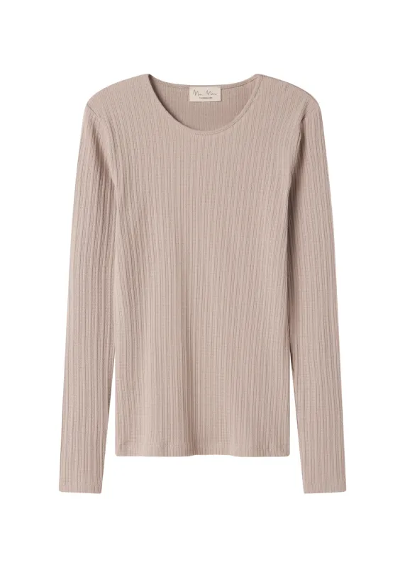 Tamra W, T-shirt - Soft Beige sold by MarMar