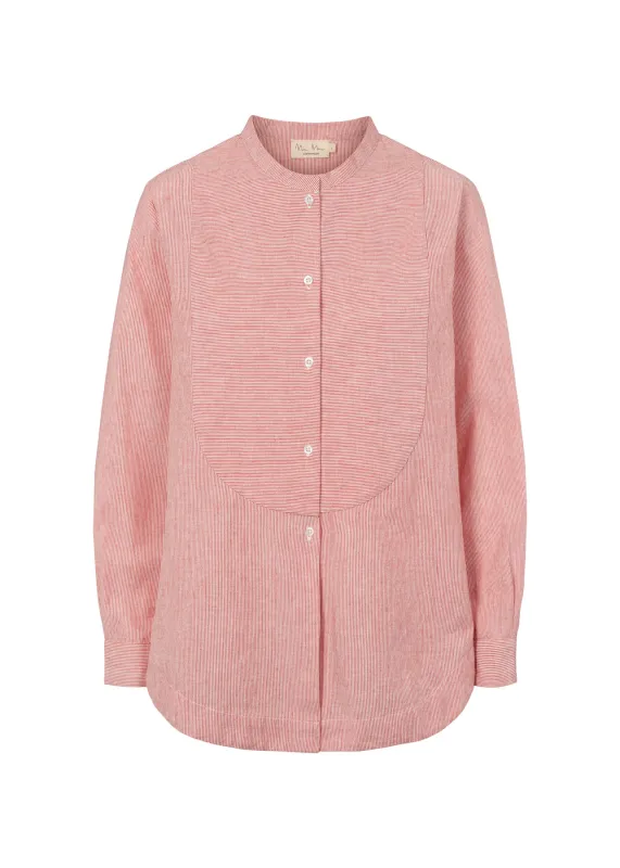 Tagan W, Shirt - Red Hairline Stripe made by MarMar