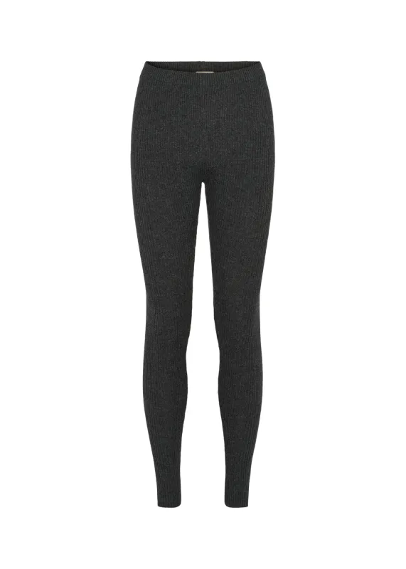 Pippi W, Kashmir Leggings - Black Gray Melange sold by MarMar
