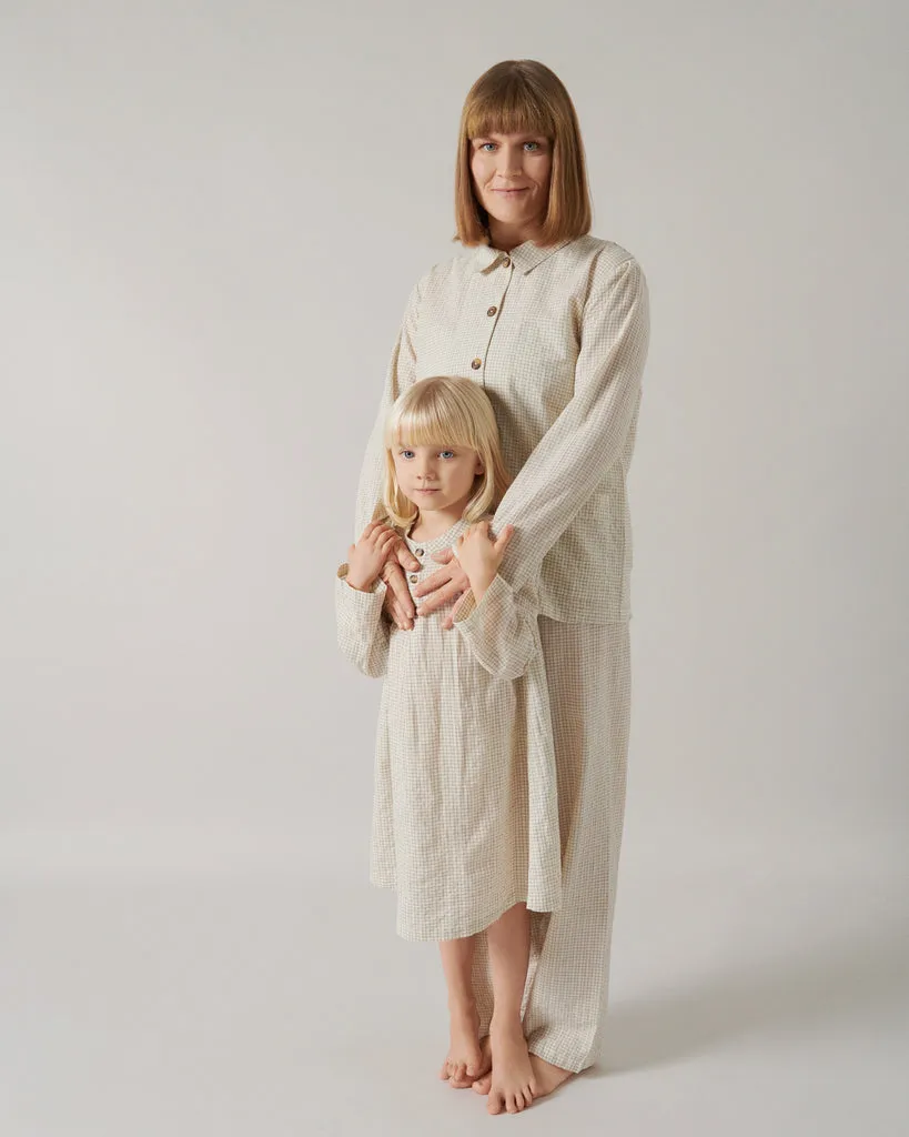 Pajama Set W, Pajama Set - Deep Lake Check sold by MarMar product image thumbnail 2