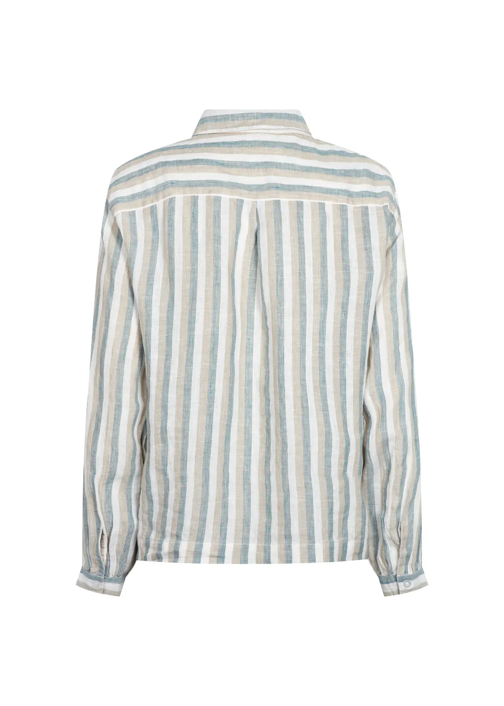 Tatum W, Shirt - Dusty Blue Stripe sold by MarMar product image thumbnail 5