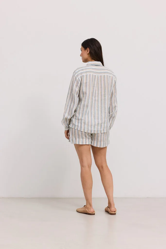 Pera W, Shorts - Dusty Blue Stripe sold by MarMar product image thumbnail 4