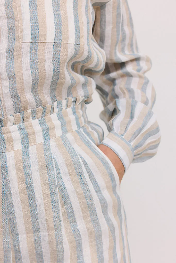 Pera W, Shorts - Dusty Blue Stripe sold by MarMar product image thumbnail 2