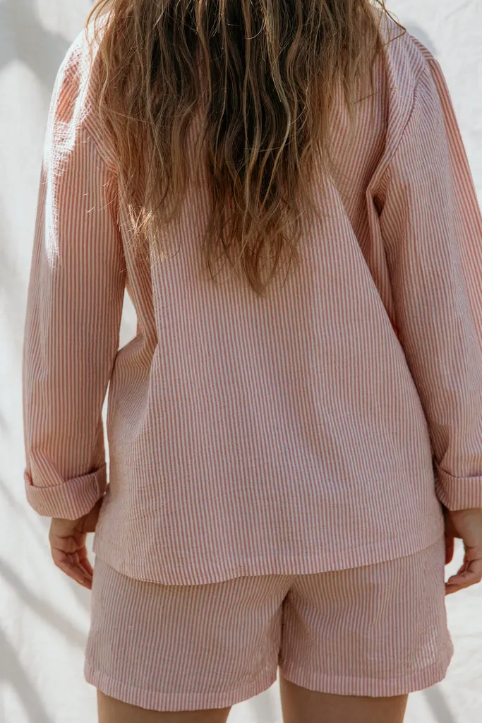 Pajama Shorts W, Shorts - Soft Cheek Stripe sold by MarMar product image thumbnail 4