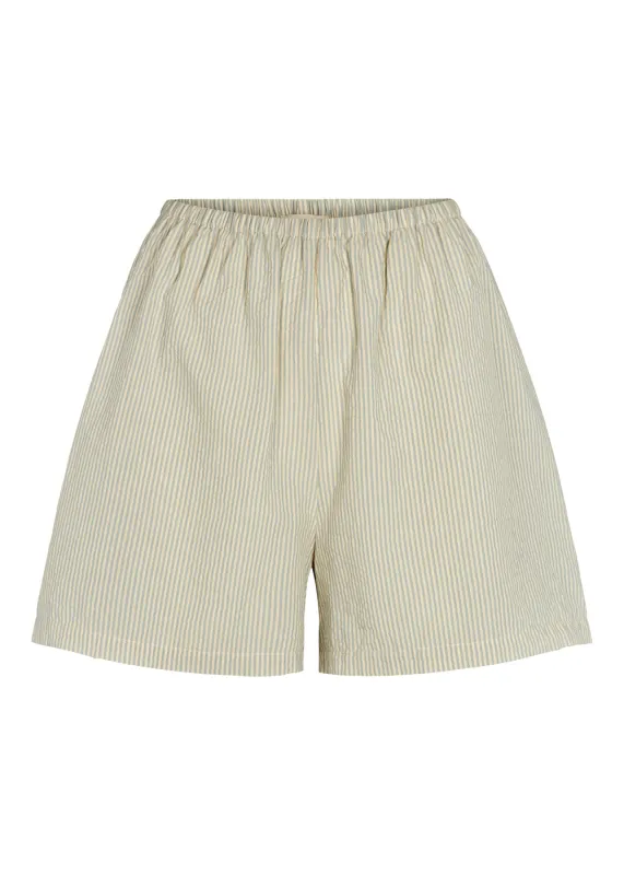 Pajama Shorts W, Shorts - Blue Stone Stripe made by MarMar