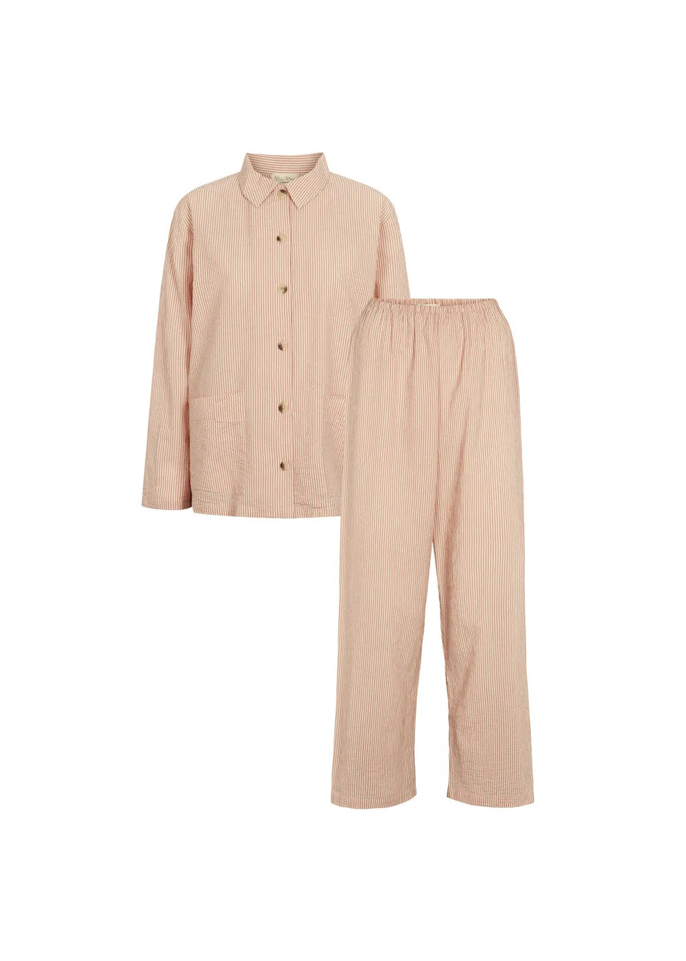 Pajama Set W, Pajama Set - Soft Cheek Stripe sold by MarMar