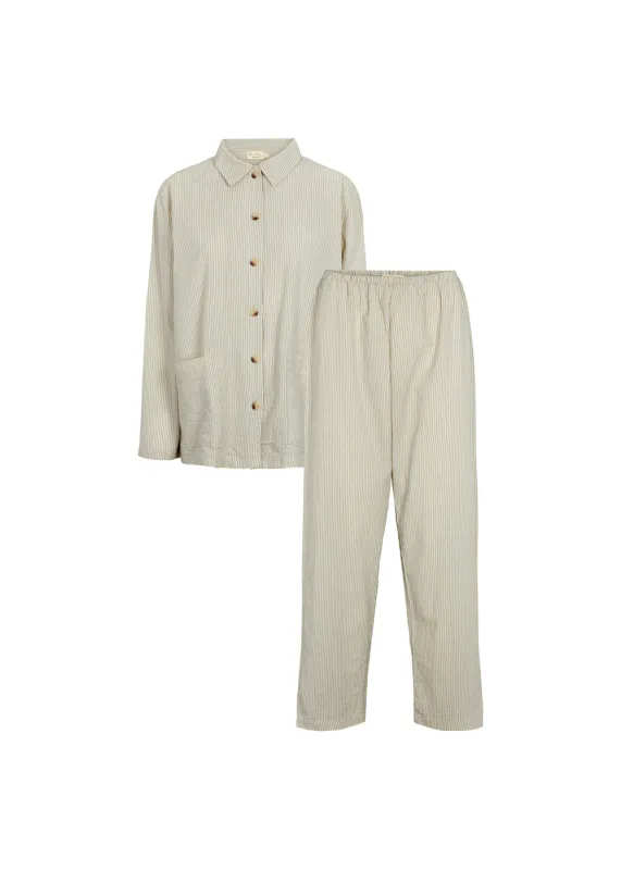 Pajama Set W, Pajama Set - Blue Stone Stripe sold by MarMar