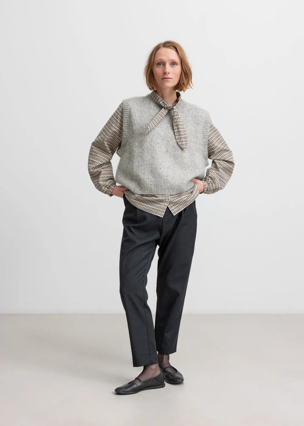 Petra W, Pants - Dark Gray Melange sold by MarMar product image thumbnail 3