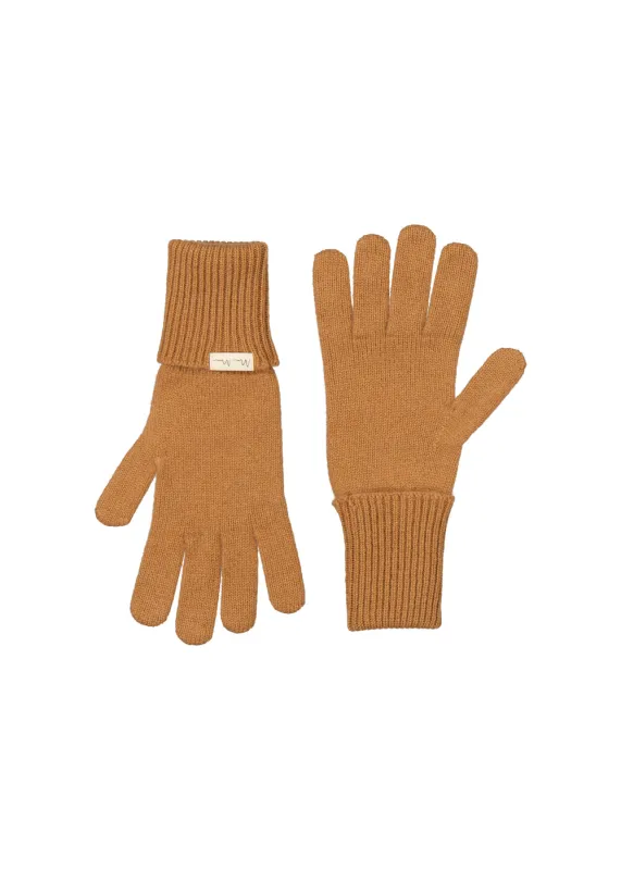 Aske Long W, Cashmere Gloves - Almond made by MarMar