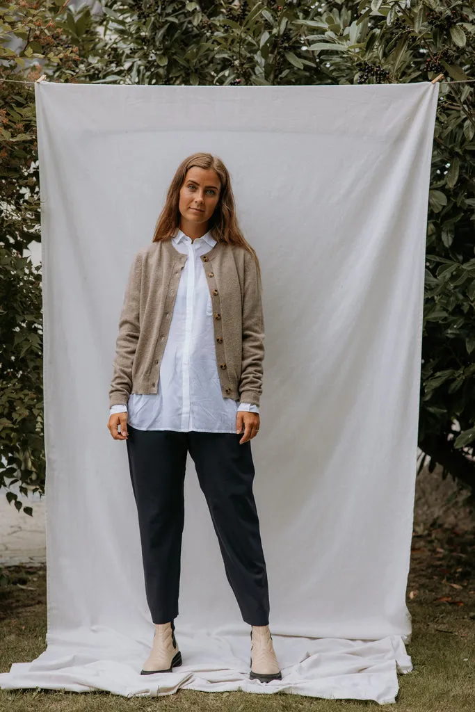 Tepi W, Kashmir Cardigan - Linseed Mel. sold by MarMar product image thumbnail 3