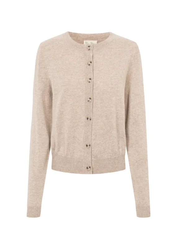 Tepi W, Kashmir Cardigan - Sand Mel. made by MarMar