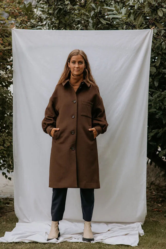 Orfeus W, Coat - Mocha sold by MarMar product image thumbnail 4