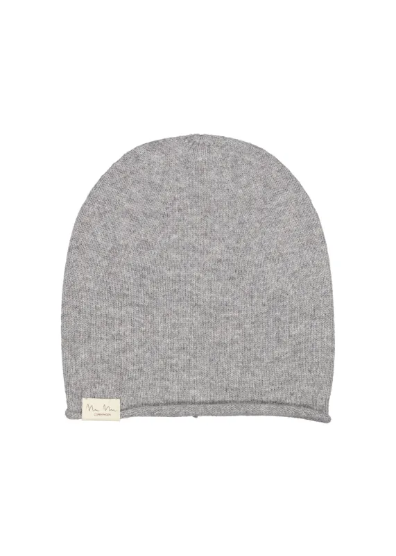 Anna W, Kashmir Beanie - Gray Melange made by MarMar